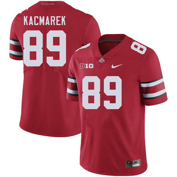 Ohio State Buckeyes Will Kacmarek Men's's #89 Authentic Red College Football Jersey 2404TPRY3